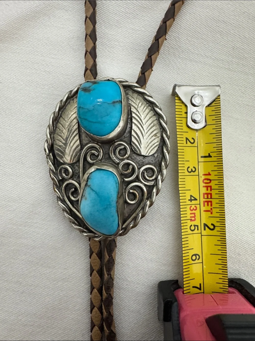 Turquoise Stone vintage Bolo Tie Necklace - Unbranded (mlb)